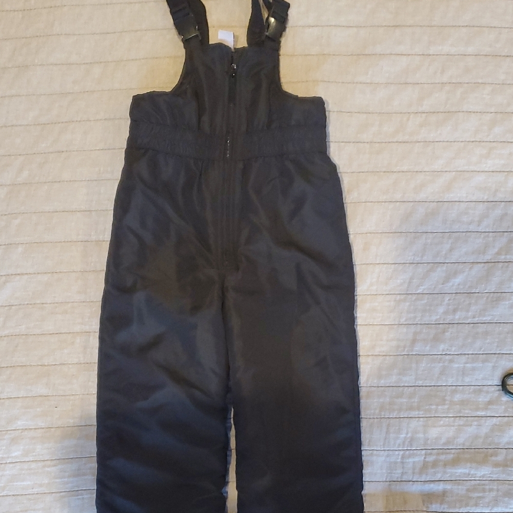 Kids Black Snow Bib